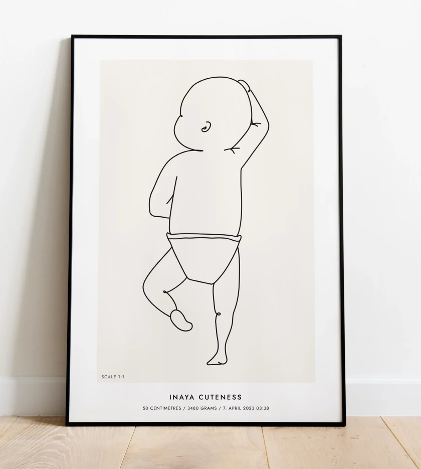 Birth poster design #2